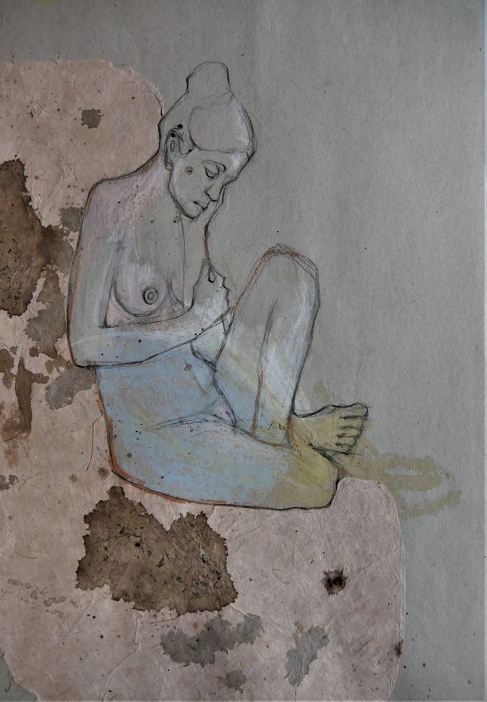 Donna nuda pensierosa da Doris Schmitz