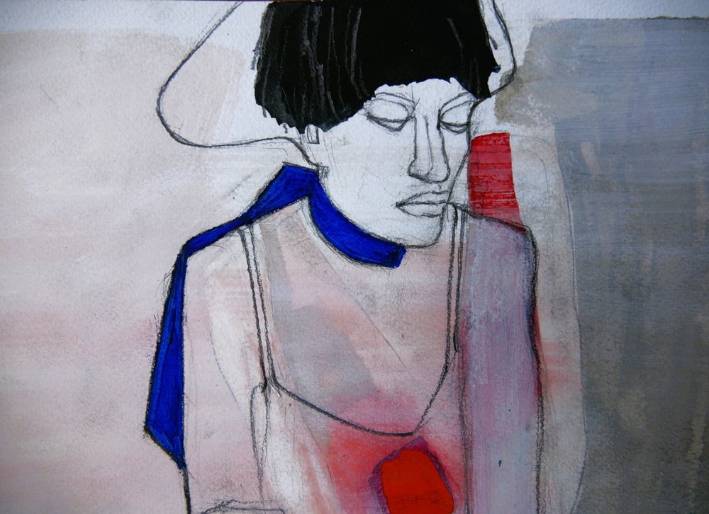 Riflessione di una donna pensierosa da Doris Schmitz