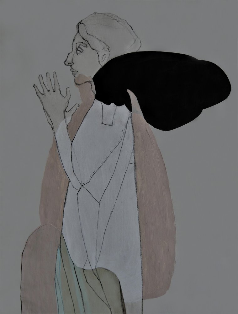 Profilo della donna in preghiera da Doris Schmitz