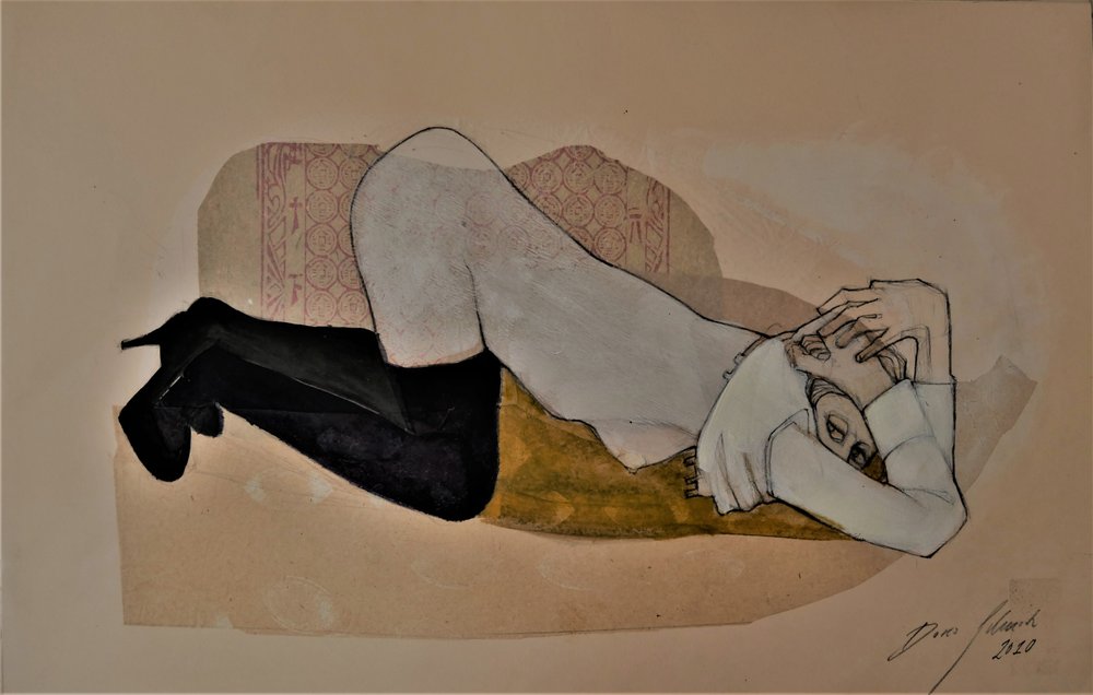 Donna sdraiata da Doris Schmitz