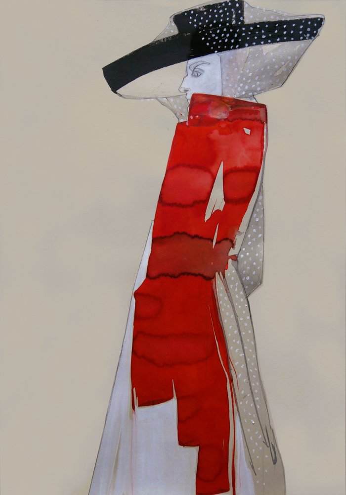 Manichino di moda Red Hat da Doris Schmitz