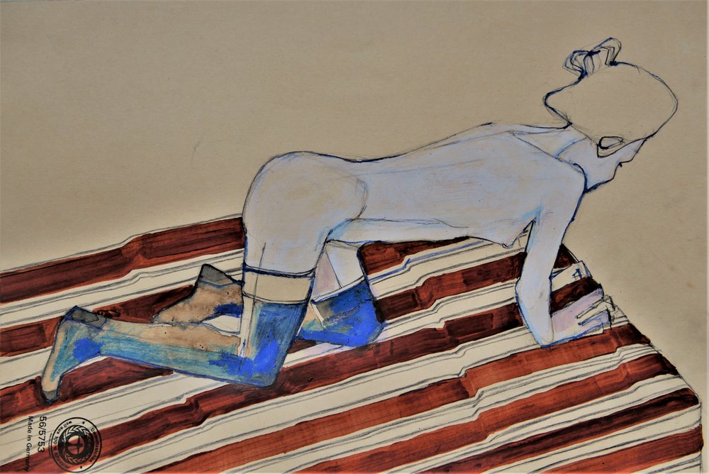 Donna sensuale in ginocchio da Doris Schmitz