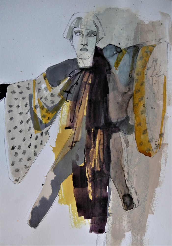 Moda kimono stilizzata da Doris Schmitz