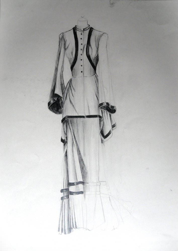Schizzo di moda vintage da Doris Schmitz
