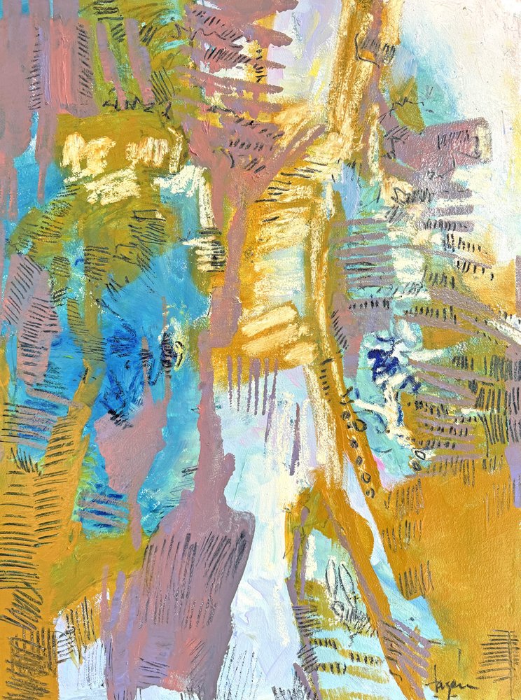 Astratto dinamico e colorato da Dorothy Fagan