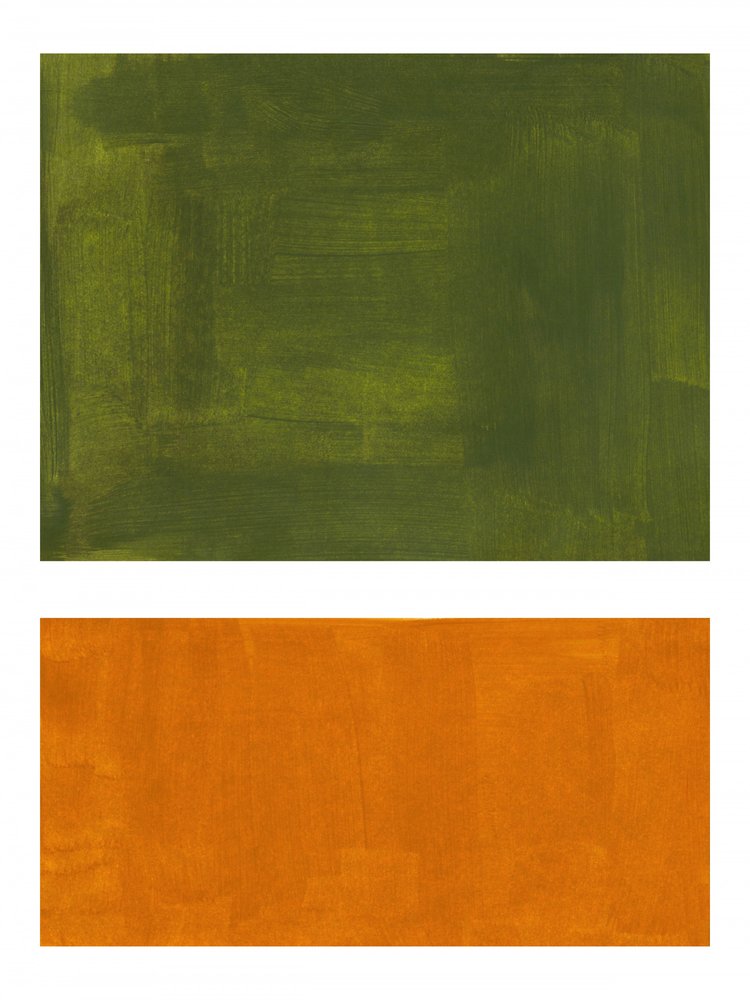 Abstract Verde Arancione da Ejaaz Haniff