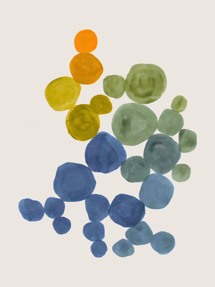 Forme organiche colorate da Ejaaz Haniff