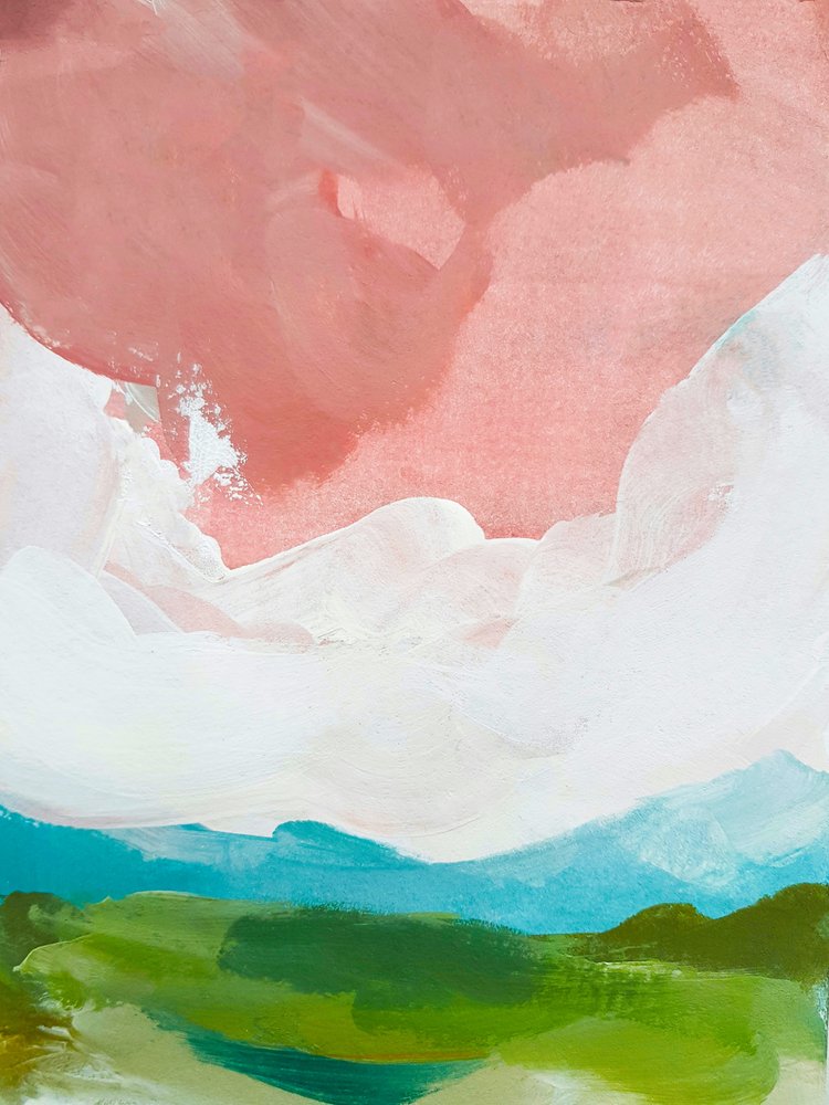 Colline dal cielo rosa da sogno da Ejaaz Haniff