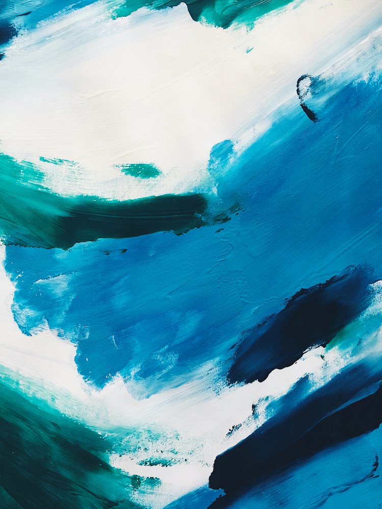 Astratto blu dinamico da Ejaaz Haniff