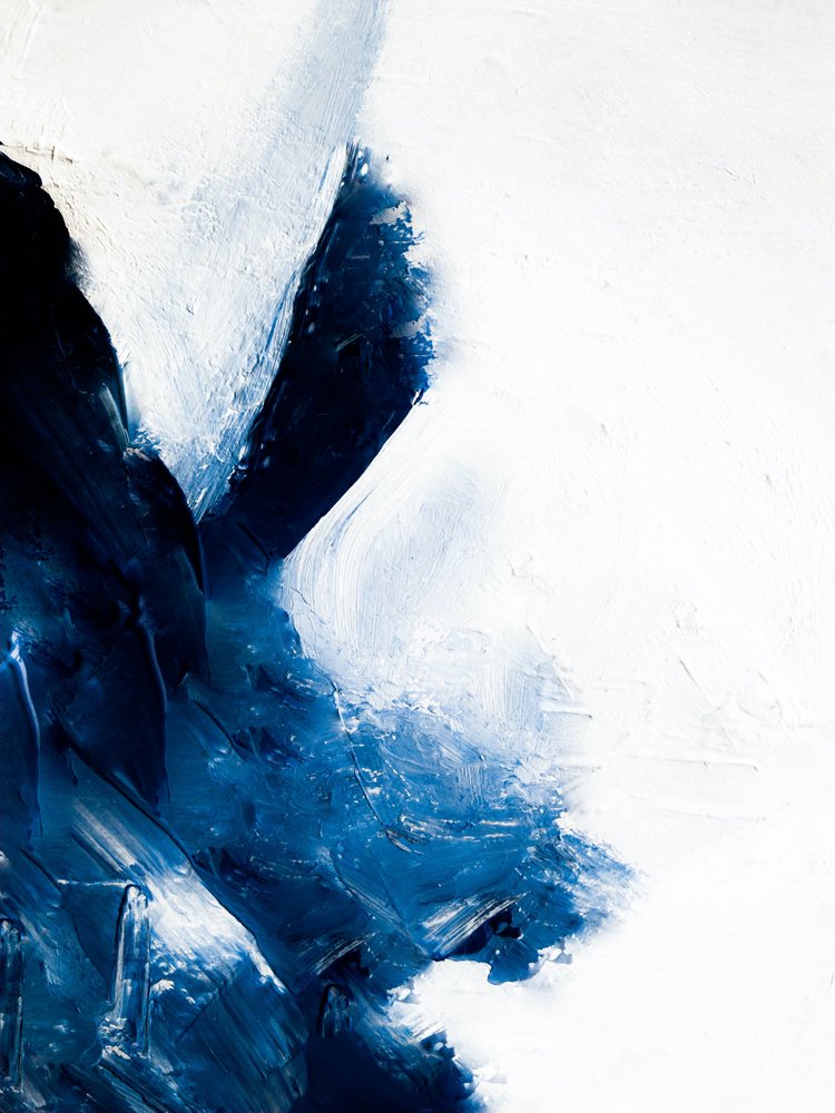 Tratti blu dinamici da Ejaaz Haniff