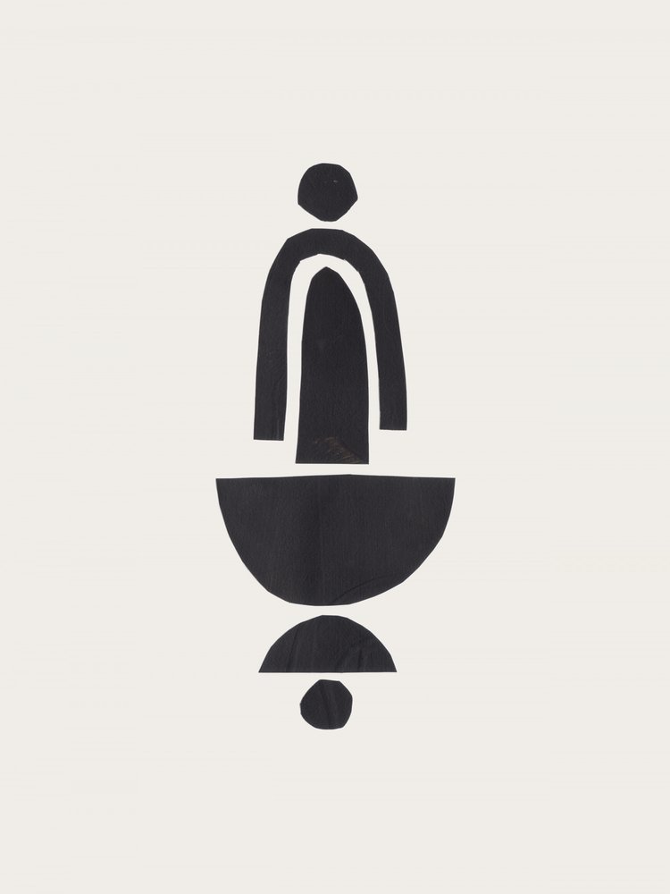 Composizione minimalista in nero da Ejaaz Haniff