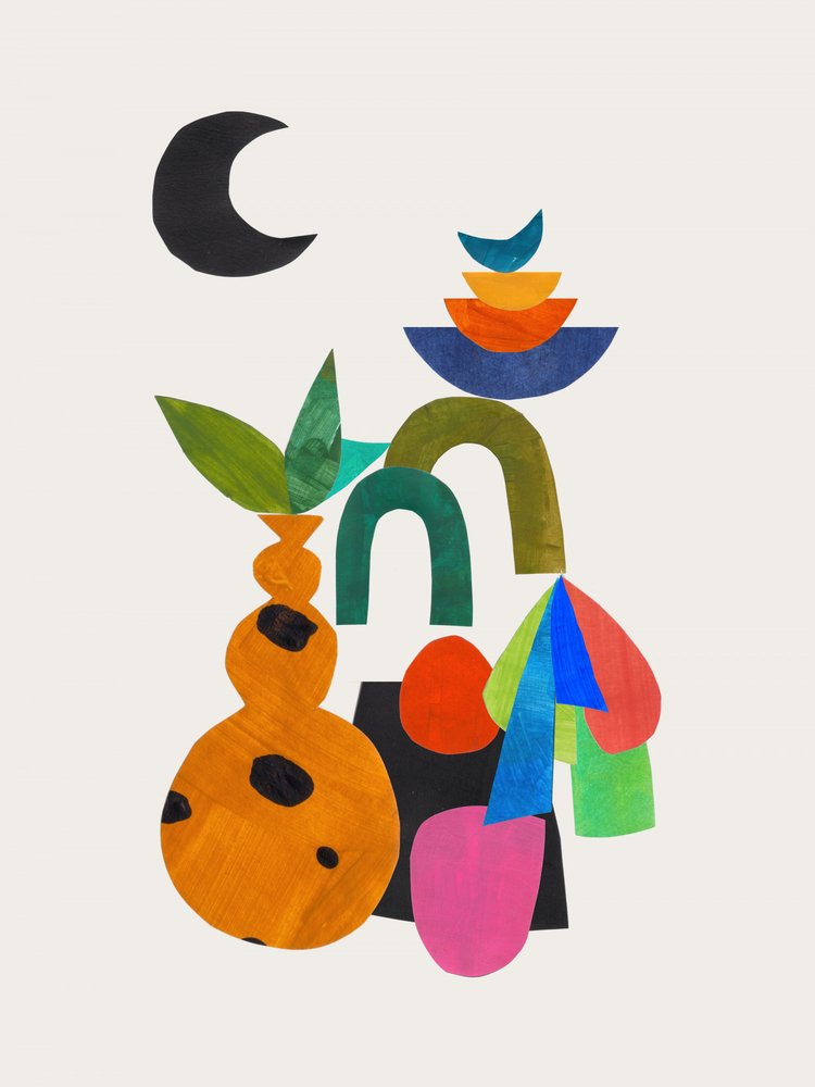 Forme astratte e moderne della luna da Ejaaz Haniff