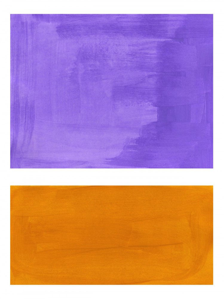 Texture astratta viola e arancione da Ejaaz Haniff
