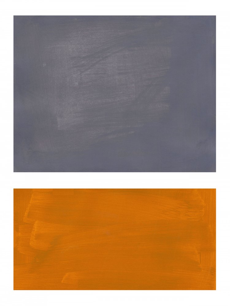 Grigio-arancione con effetto materico da Ejaaz Haniff