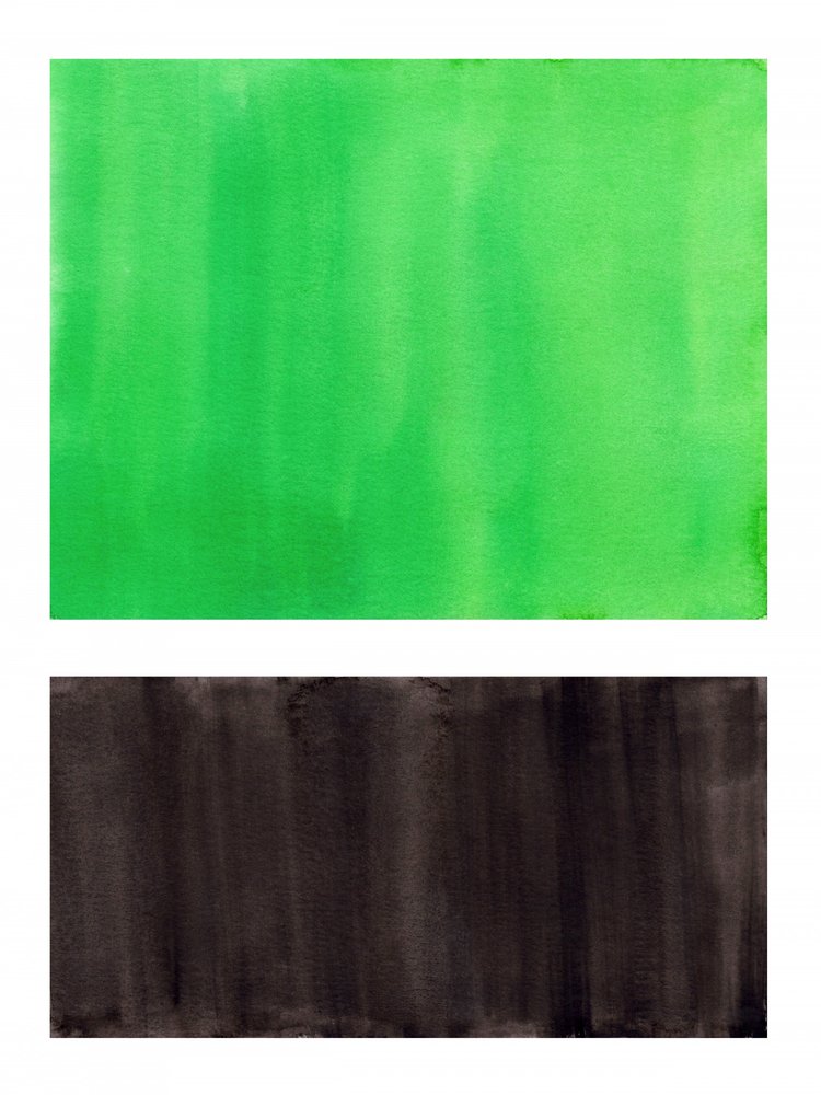 Verde vivace e nero - Astratto da Ejaaz Haniff