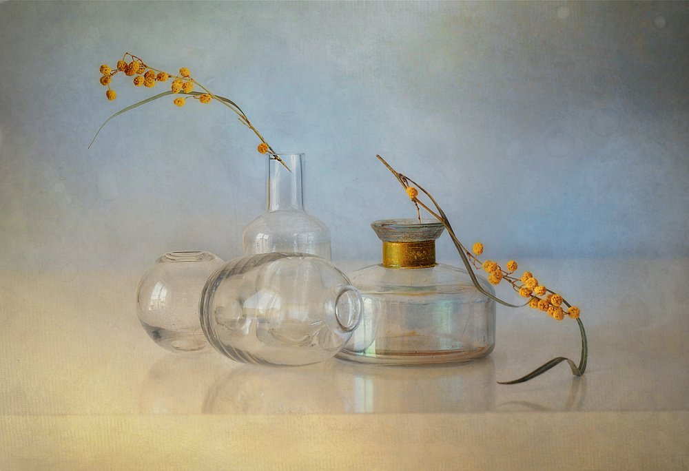 Bottiglie di vetro "Yellow Berries" da Elena Arjona