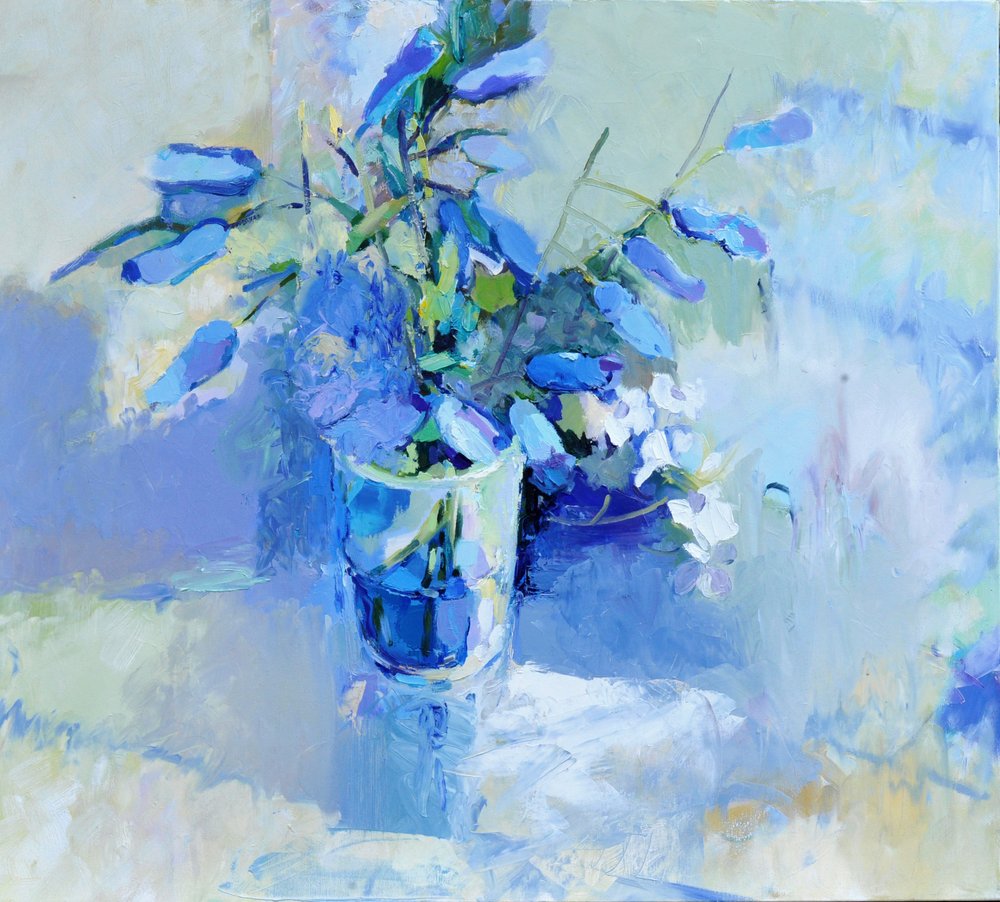 Bouquet blu sereno da Elena Shraibman