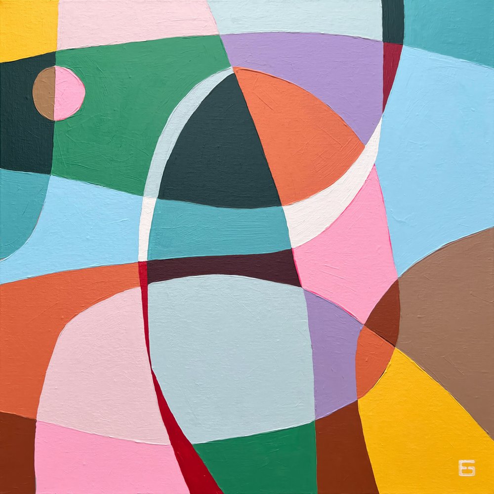 Forme astratte dai colori vivaci da Ellen Greup