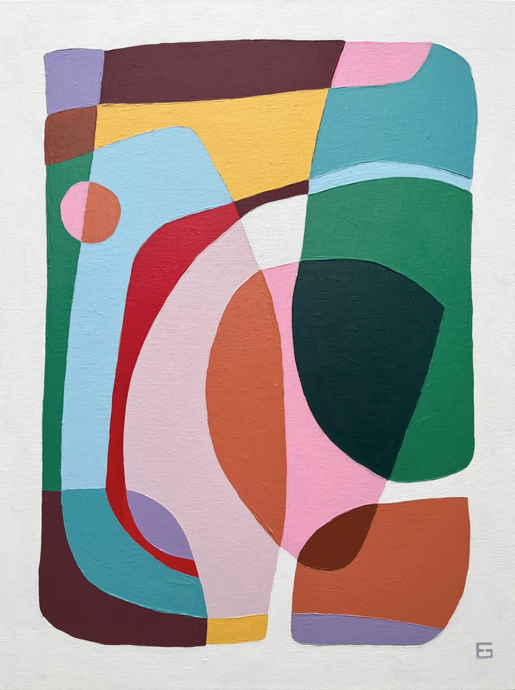 Forme astratte dai colori vivaci da Ellen Greup