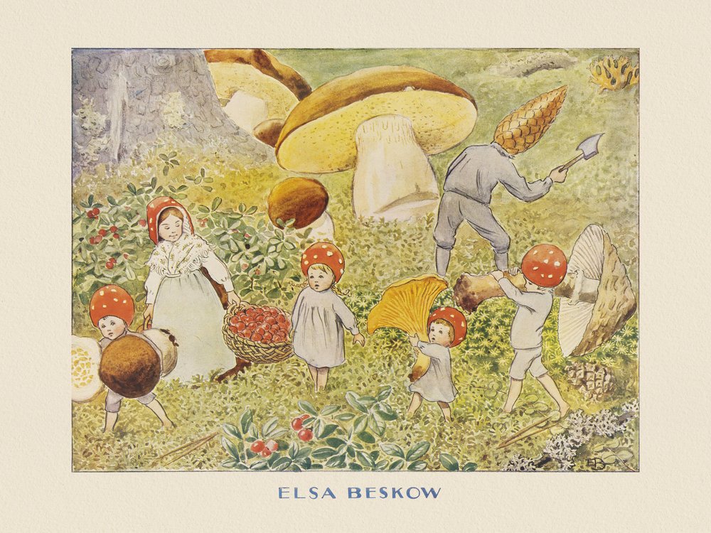 I bambini di Tomtebo: Mushroom Kids da Elsa Beskow