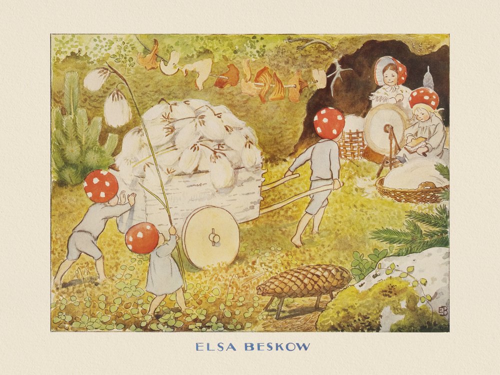 I bambini di Tomtebo Mushroom Kids Cotton da Elsa Beskow