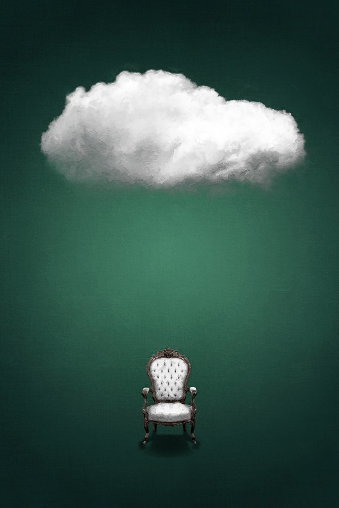 Sedia "Floating Cloud" da Ema Paraschiv