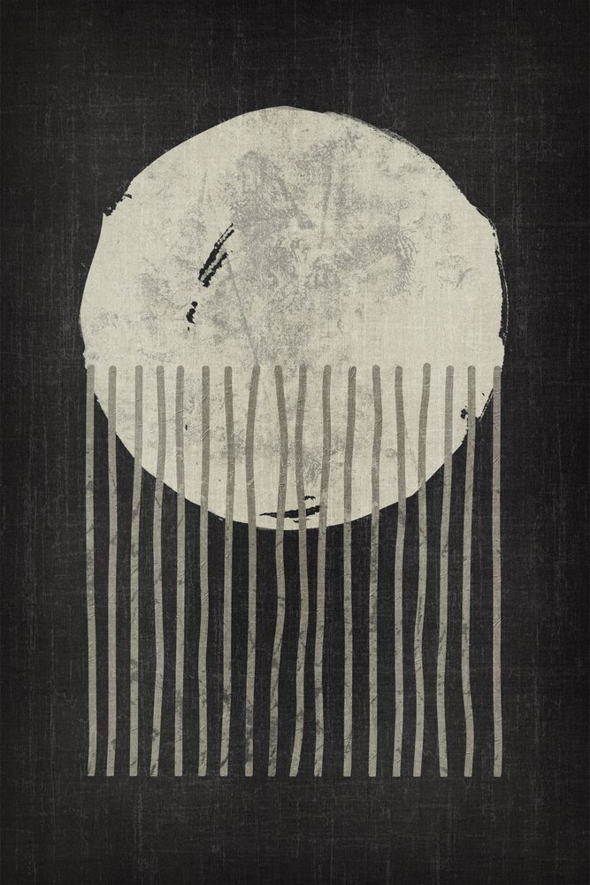 Luna astratta monocromatica da Ema Paraschiv