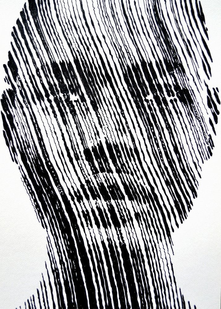 Ritratto in stile astratto da Erik Van Velzen