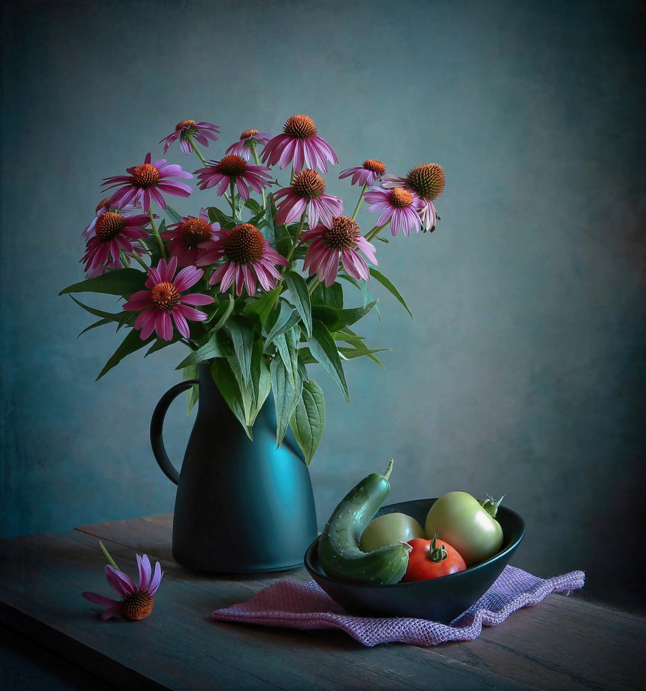 Echinacea e Raccolto da Fangping Zhou
