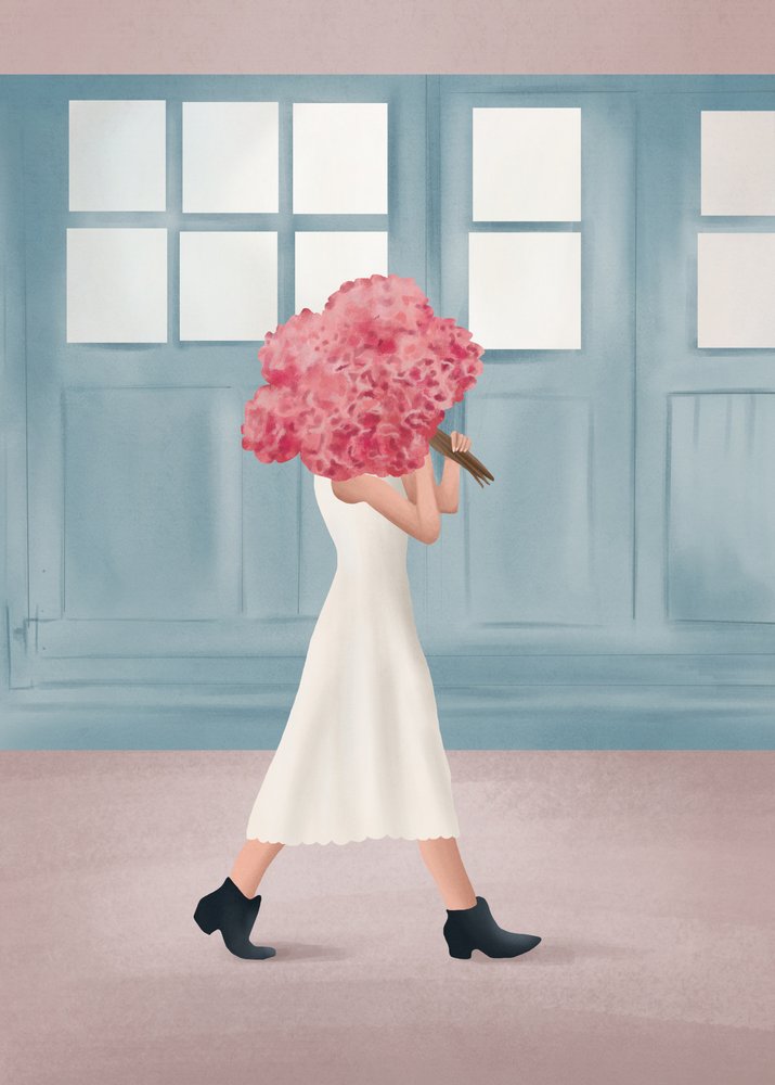 Elegante passeggiata tra i fiori da Flow Line