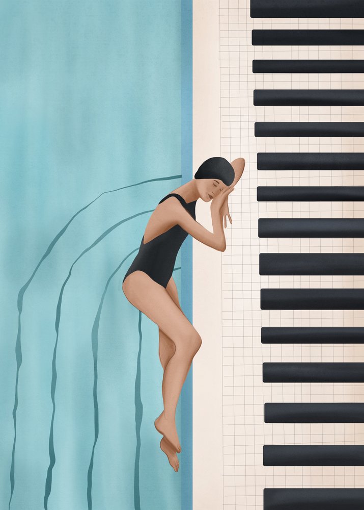 Il sogno del pianoforte del nuotatore da Flow Line