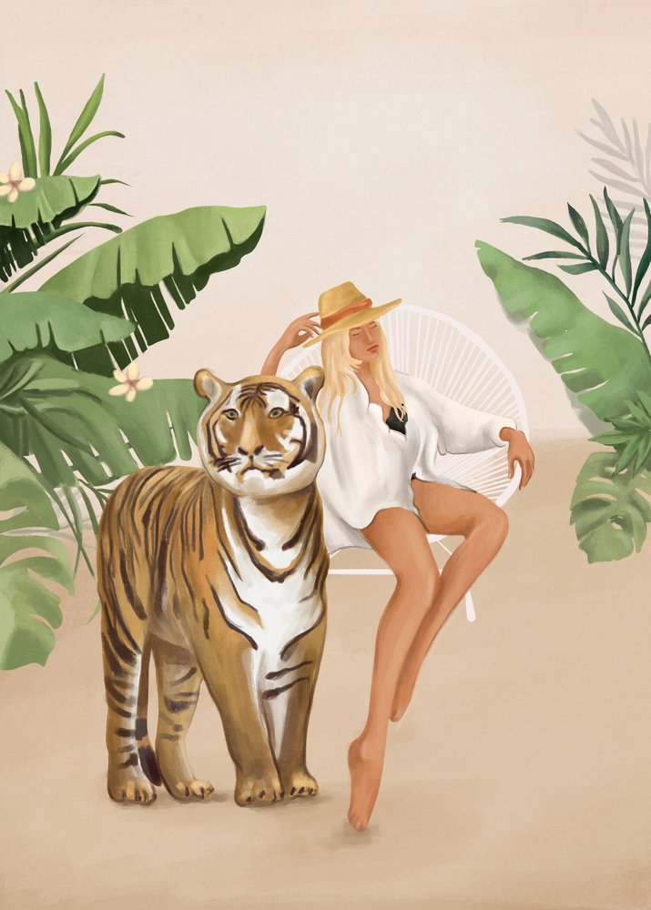 La donna tigre tropicale da Flow Line
