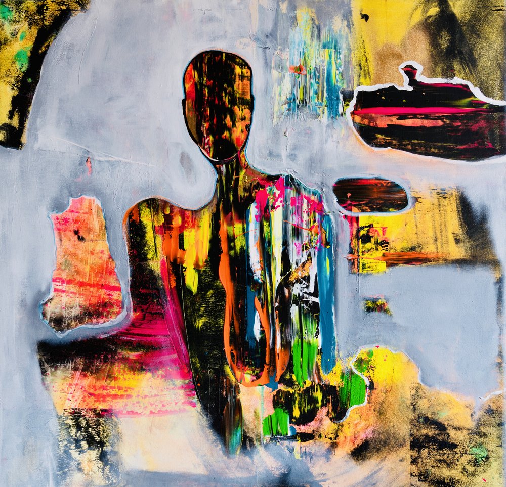 Figura astratta colorata da Fredrik Olsen