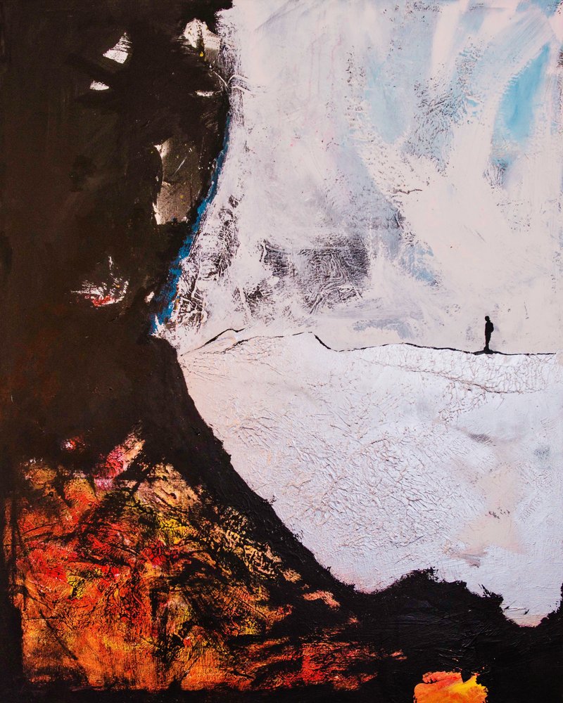 Figura solitaria - Viaggio astratto da Fredrik Olsen
