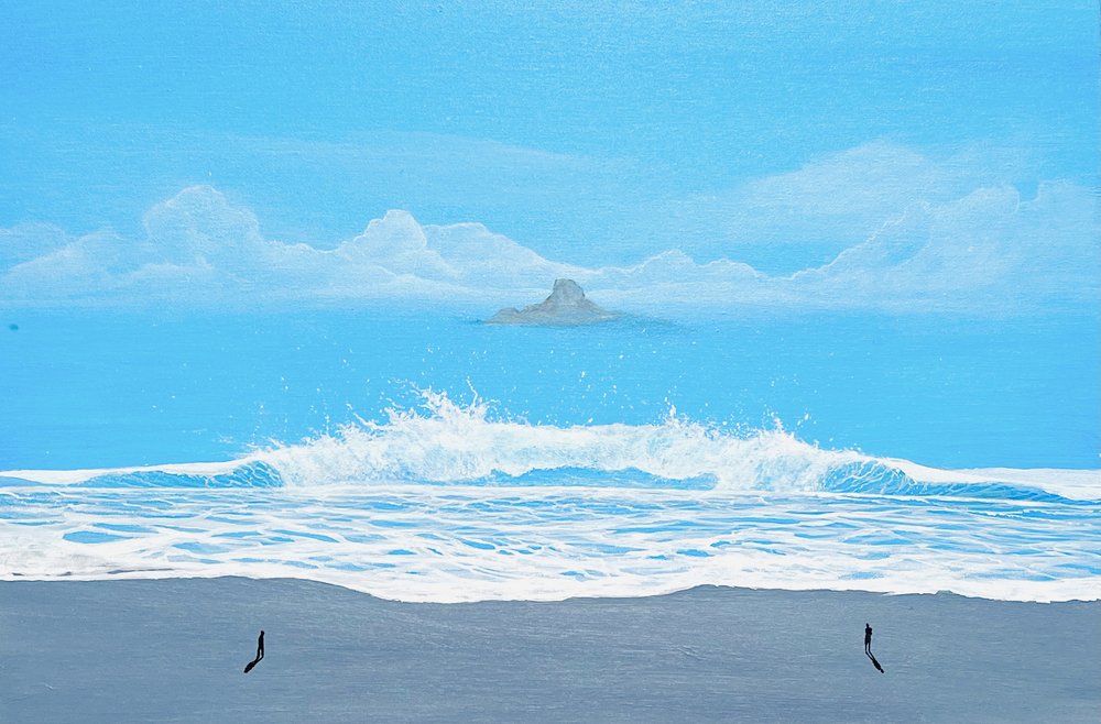 Onde sulla Spiaggia Blu da Fredrik Olsen