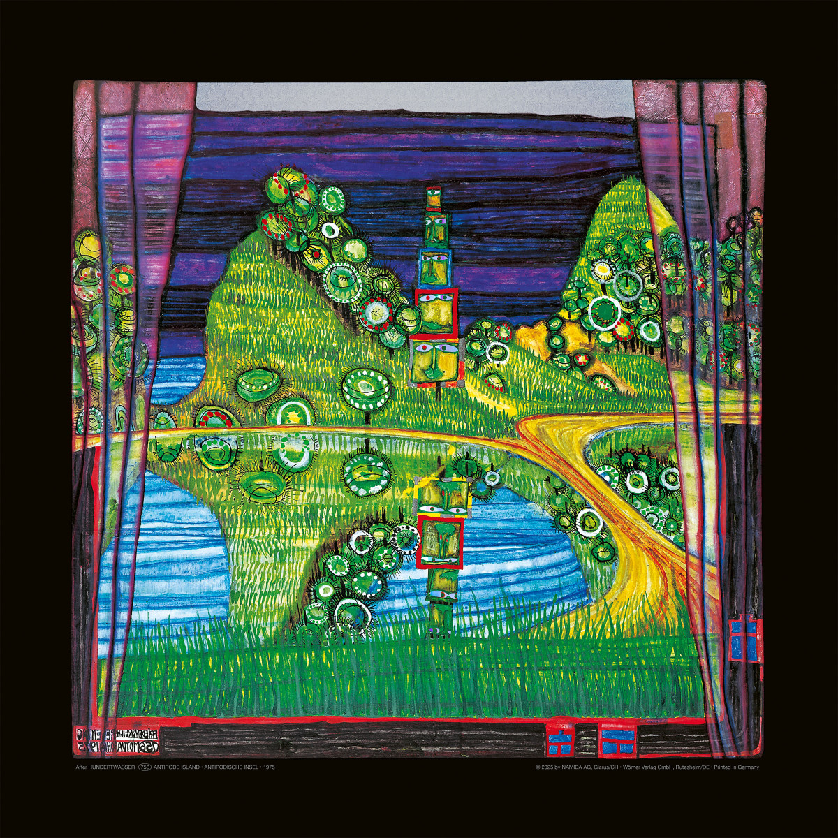 Isola agli antipodi da Friedensreich Hundertwasser