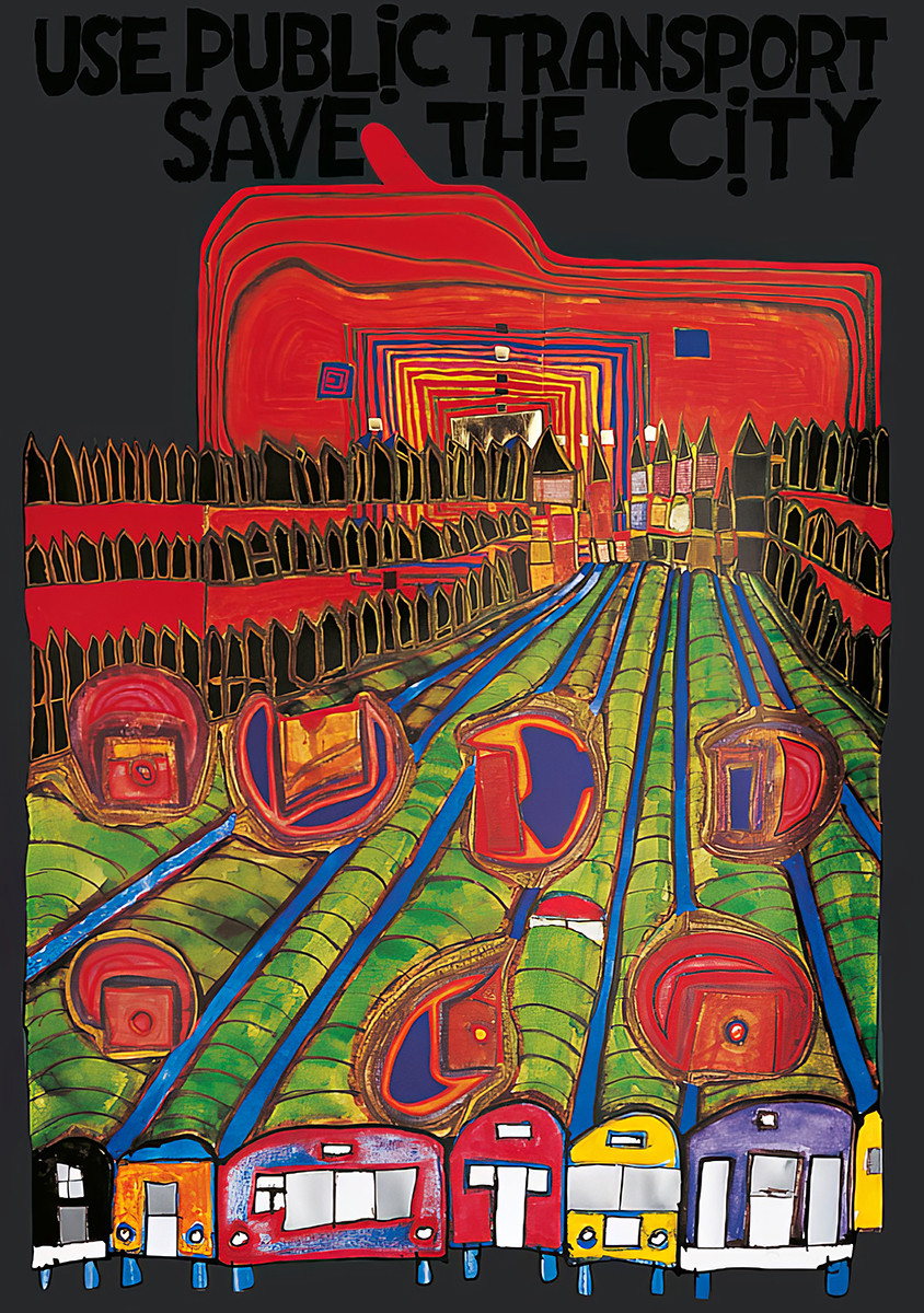 Usate i mezzi pubblici: salvate la città da Friedensreich Hundertwasser
