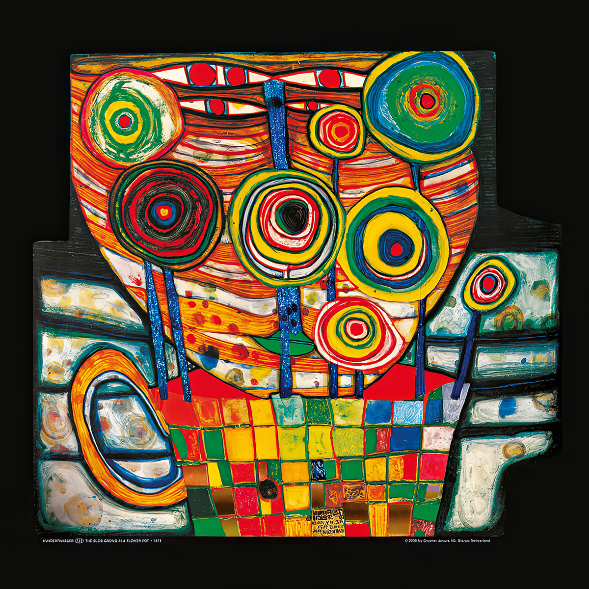 Quella cosa cresce nel vaso da Friedensreich Hundertwasser