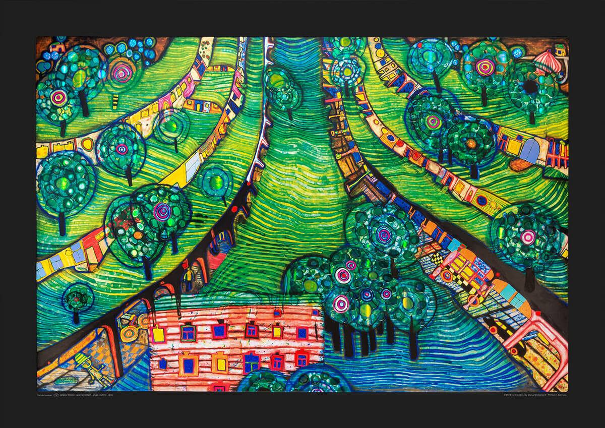 Città verde da Friedensreich Hundertwasser