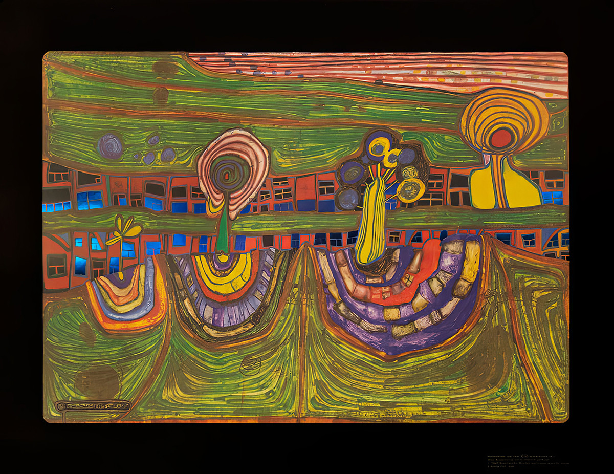 Riga di periferia da Friedensreich Hundertwasser