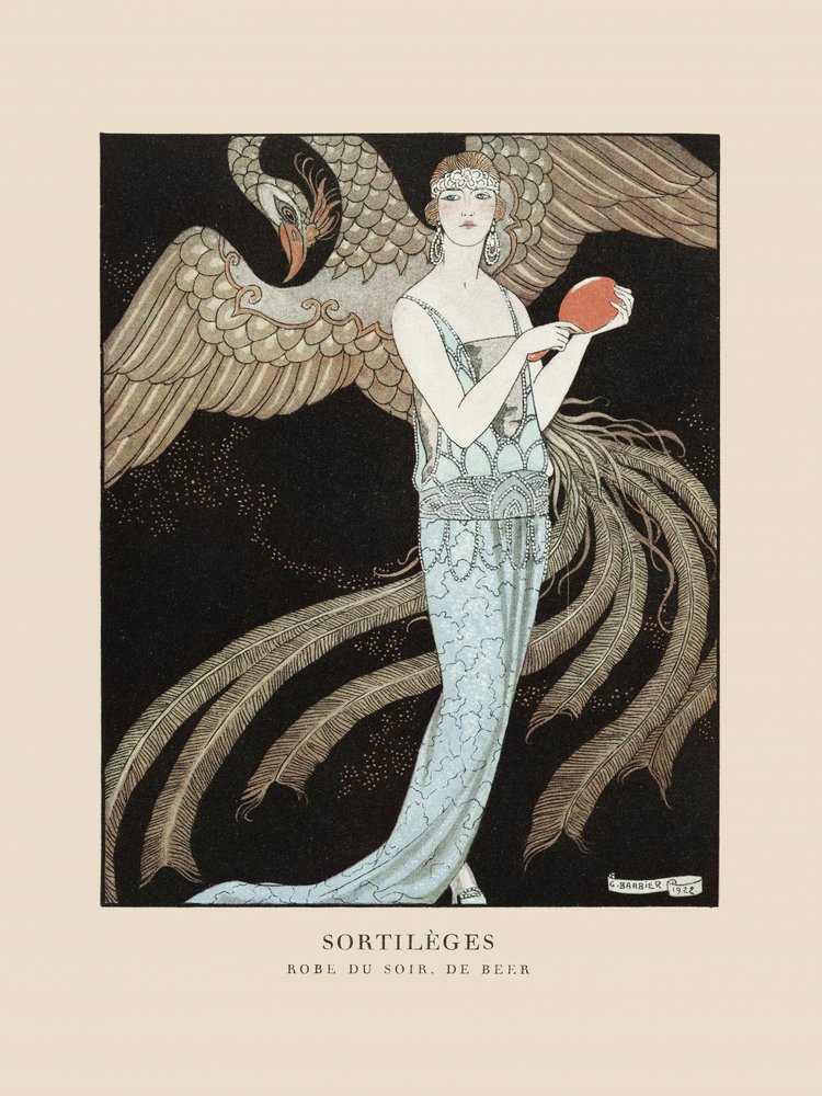 Abito da sera «Sortilèges», De Beer (1922) di George Barbier da George Barbier