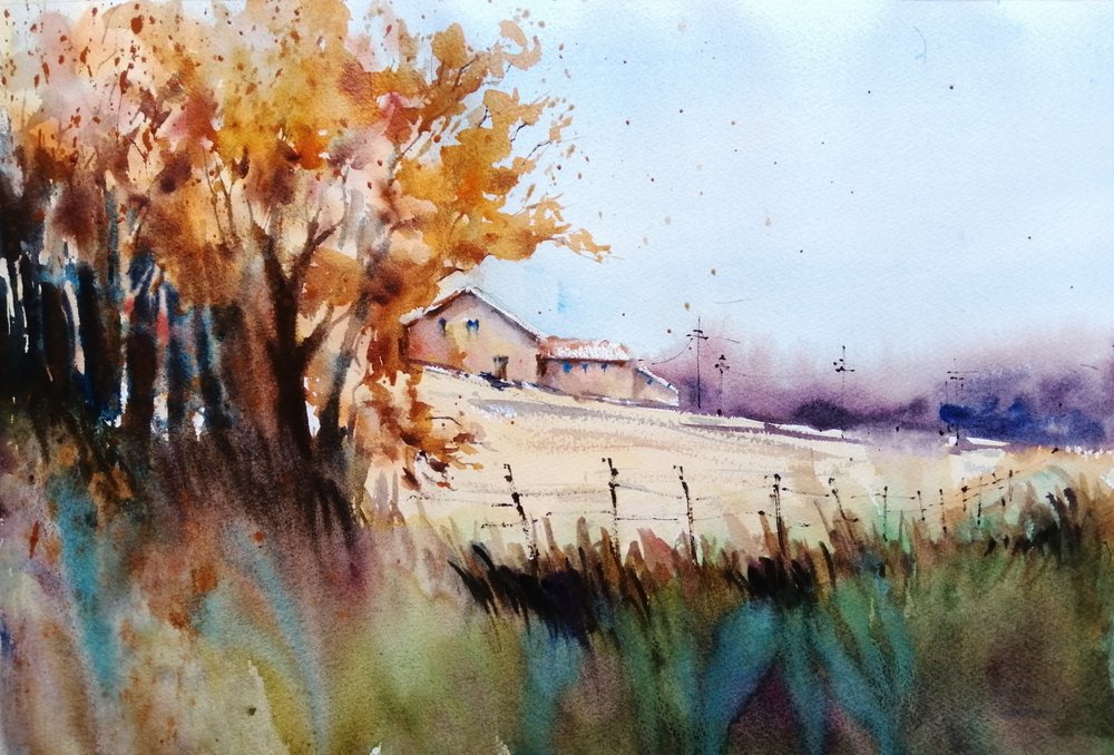 Fattoria Autumn Hillside da Giorgio Gosti