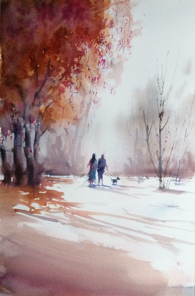 Una passeggiata autunnale di coppia da Giorgio Gosti