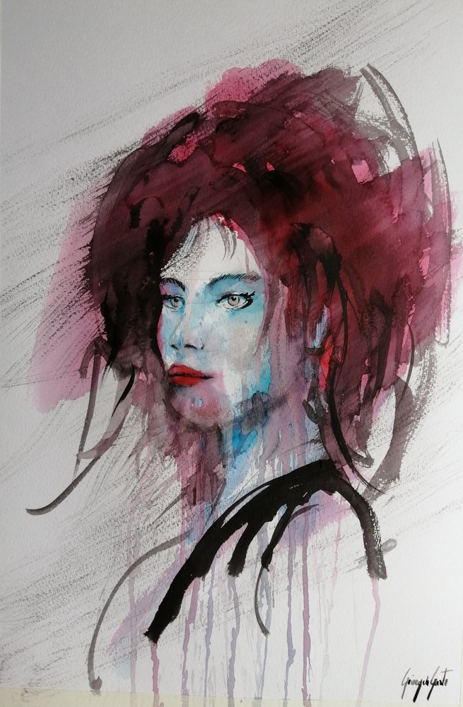 Ritratto di una donna espressiva da Giorgio Gosti