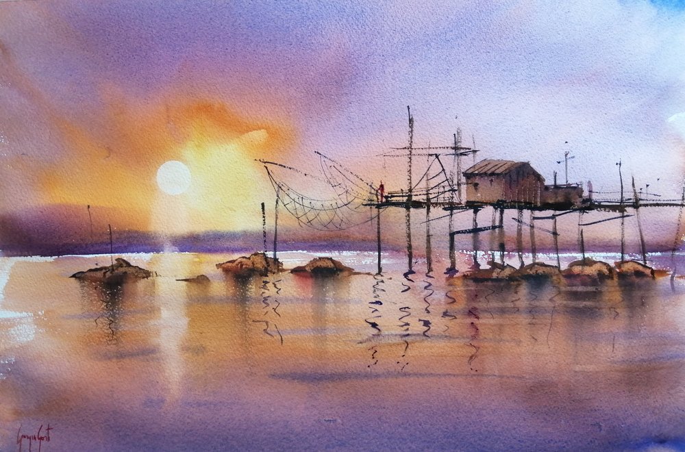 Molo da pesca "Golden Hour" da Giorgio Gosti