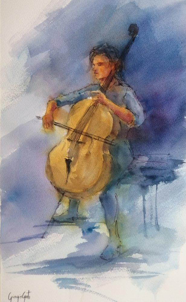 Una serena esecuzione al violoncello da Giorgio Gosti