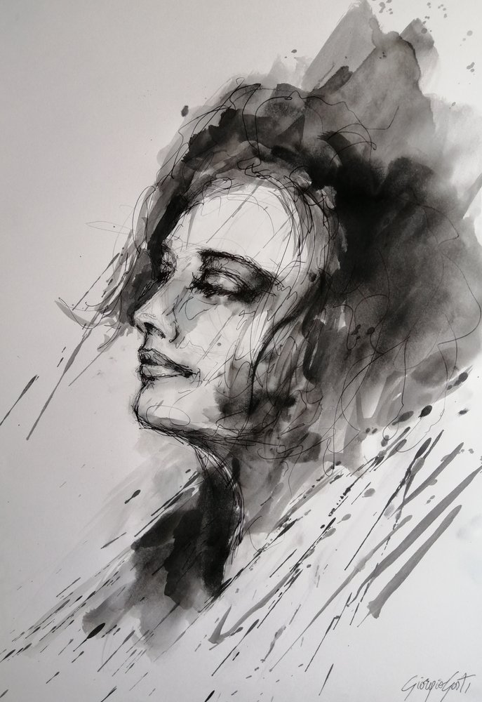 Donna in meditazione da Giorgio Gosti