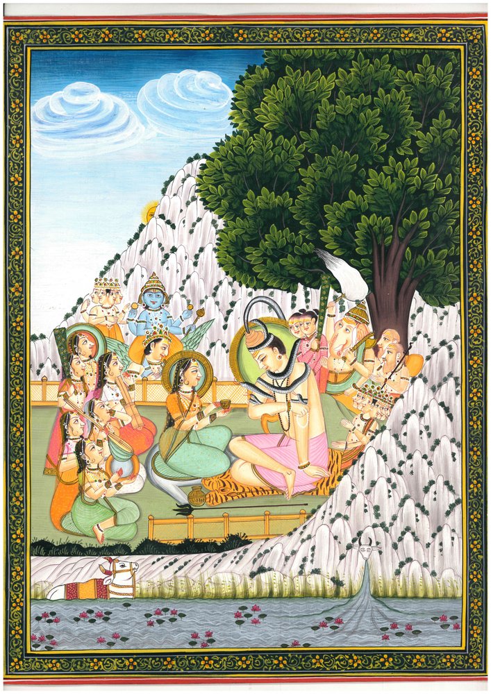Raduno divino di Shiva e Parvati da IMAGINEERS STUDIO