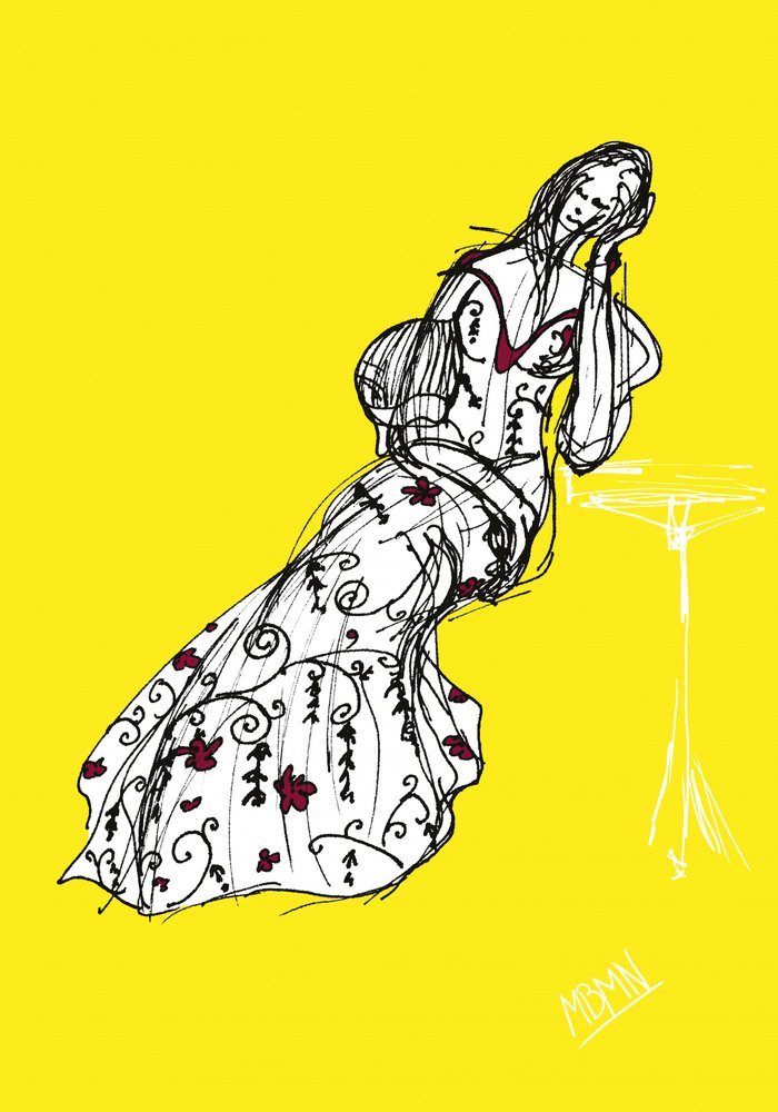 Illustrazione di moda gialla da Ida Publishing