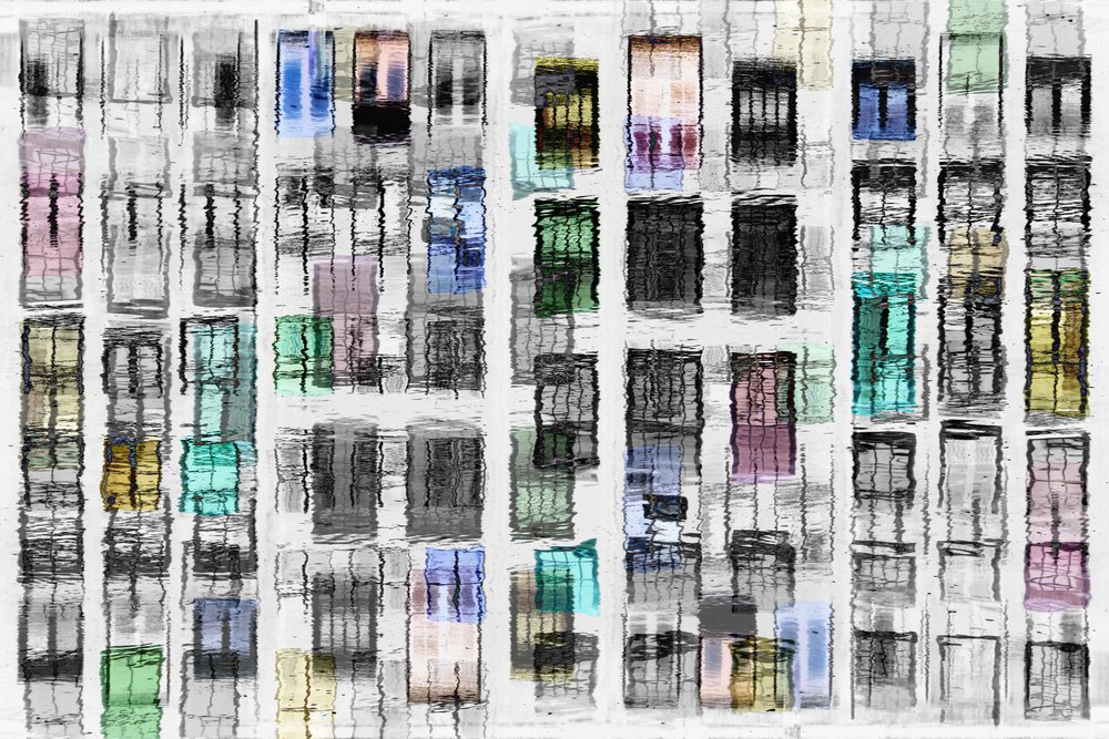 Riflessi colorati della città da Igor Shrayer